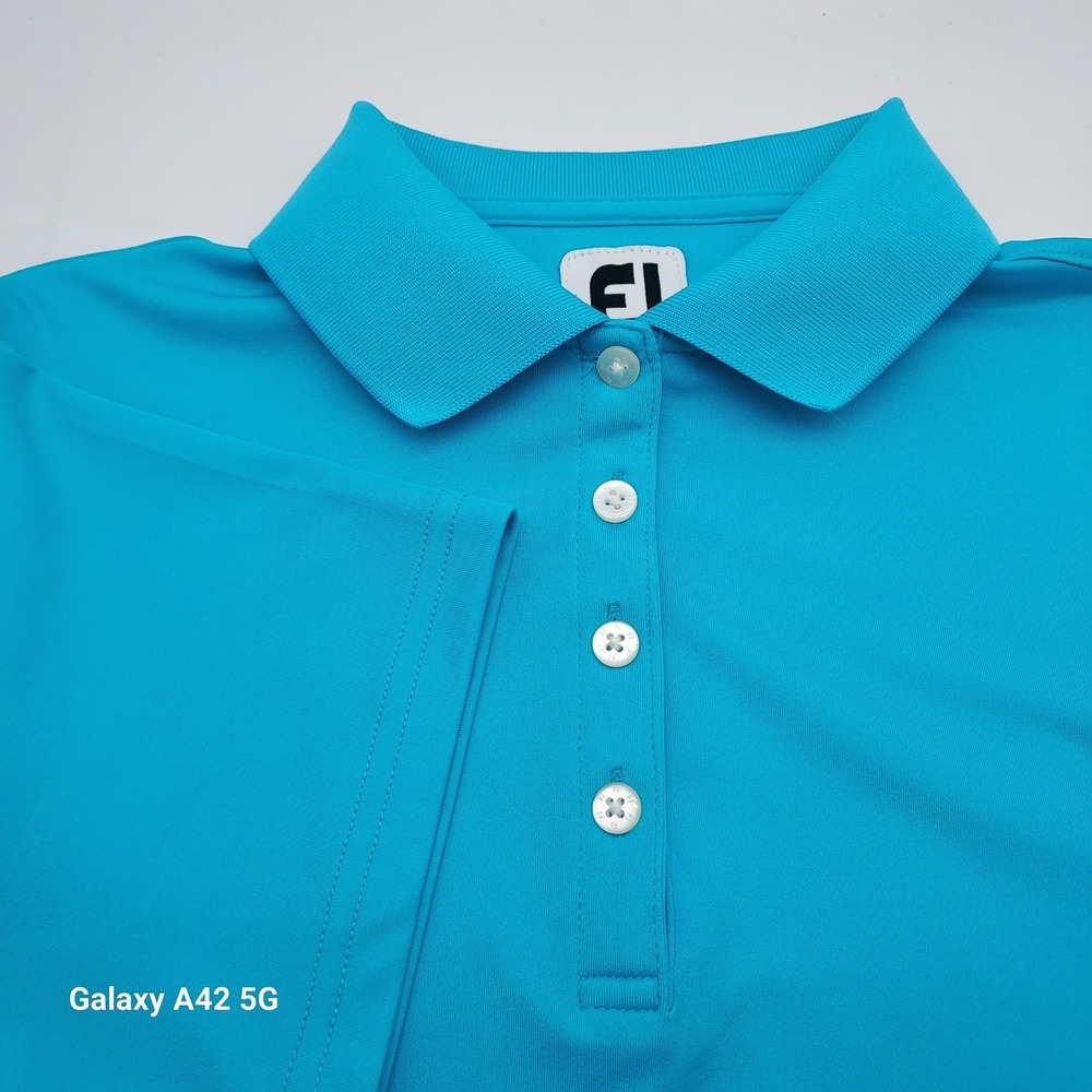 FootJoy ProDry Golf Polo Shirt Womens Small Turquoise Salisbury Country Club FJ‎